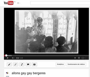 CHORALE ST ESPRIT D ORAN 1960 SOUS LA DIRECTION DE JEAN DARNAUD - ALLONS GAY GAY BERGERES